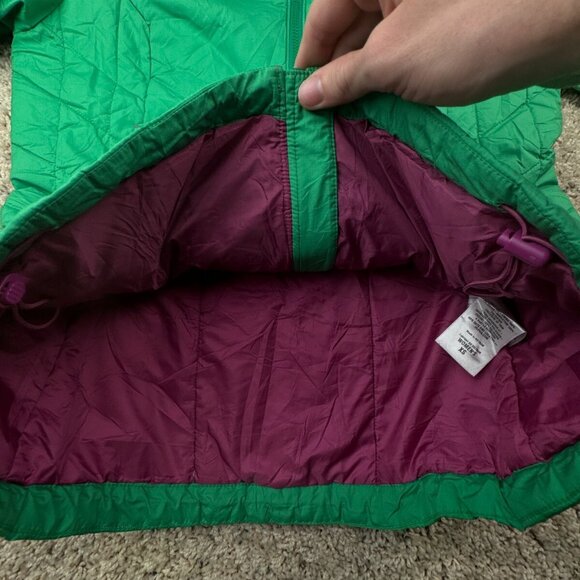 Patagonia Women’s Green XS Jacket Primaloft Full Zip Outdoors Pockets Pink Logo - Picture 9 of 16